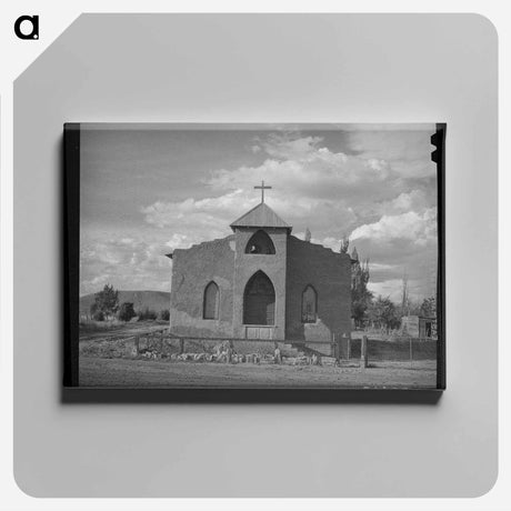アートパネル-Church, Concho, Arizona
 - ラッセル リー Canvas.