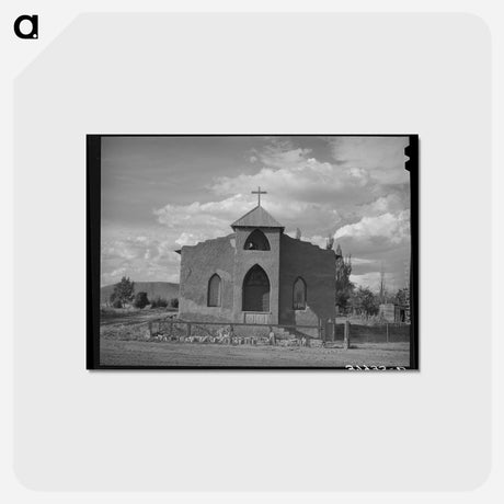 アートポストカード-Church, Concho, Arizona
 - ラッセル リー Postcard.