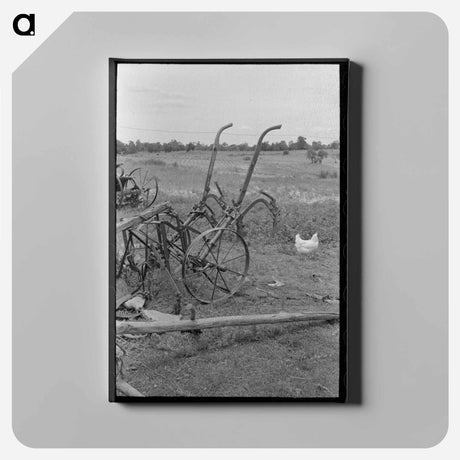 アートパネル-Old Buggy, Daisy Field
 - ラッセル リー Canvas.