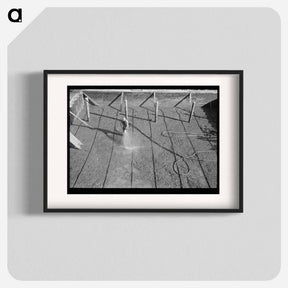 アートポスター-Wetting Down Concrete, Shasta Dam
 - ラッセル リー Poster.
