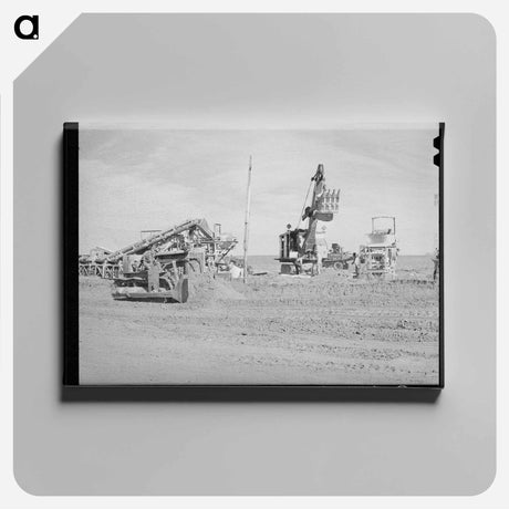 アートパネル-Road Construction, Gaines County
 - ラッセル リー Canvas.