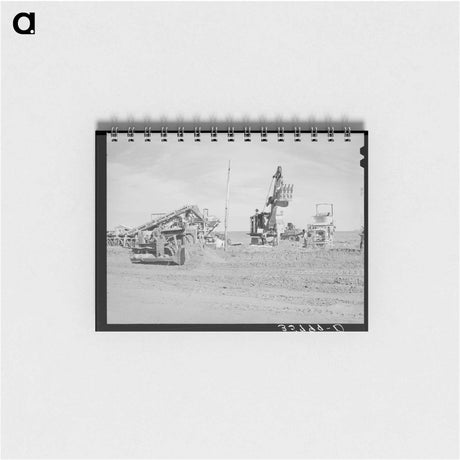アートメモ帳-Road Construction, Gaines County
 - ラッセル リー Memo.