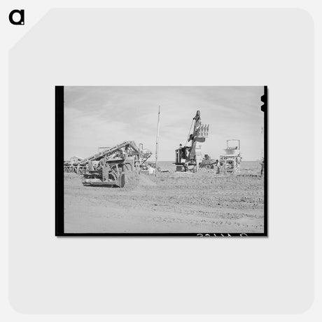 アートポストカード-Road Construction, Gaines County
 - ラッセル リー Postcard.