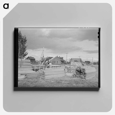 アートパネル-FSA Trailer Camp Construction
 - ラッセル リー Canvas.