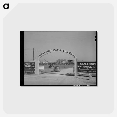 アートポストカード-San Angelo Fat Stock Show Entrance
 - ラッセル リー Postcard.