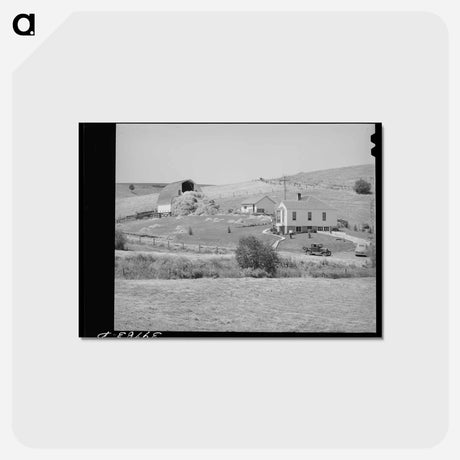 アートポストカード-Farmstead Hay
 - ラッセル リー Postcard.