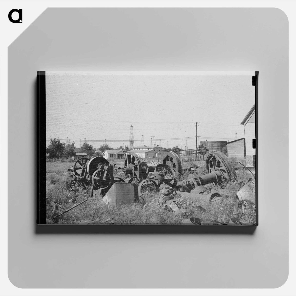アートパネル-Oil Field Salvage Lot
 - ラッセル リー Canvas.