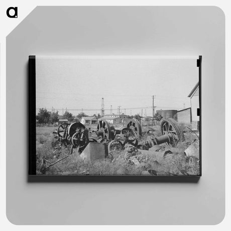 アートパネル-Oil Field Salvage Lot
 - ラッセル リー Canvas.