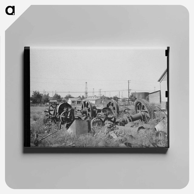 アートパネル-Oil Field Salvage Lot
 - ラッセル リー Canvas.