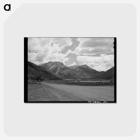 アートポストカード-Red Mountain
 - ラッセル リー Postcard.