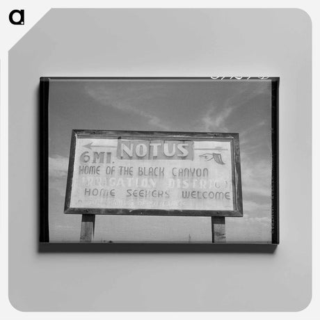 アートパネル-Sign of Black Canyon Irrigation Project
 - ラッセル リー Canvas.