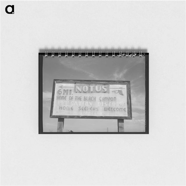 アートメモ帳-Sign of Black Canyon Irrigation Project
 - ラッセル リー Memo.