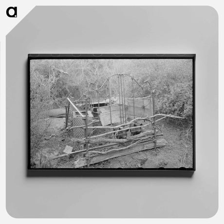 アートパネル-Migrant Camp Pigpen
 - ラッセル リー Canvas.