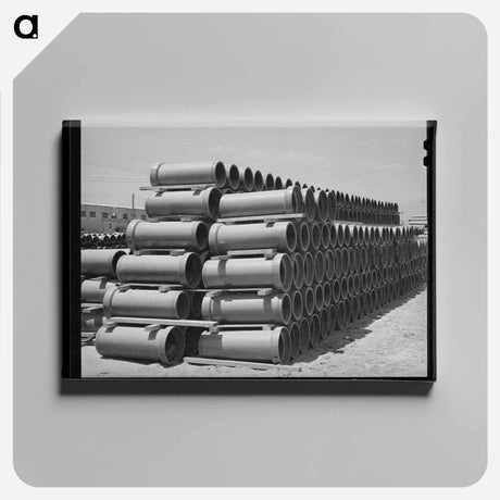 アートパネル-Kearney-Mesa Sewer Tile
 - ラッセル リー Canvas.