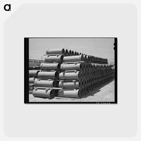 アートポストカード-Kearney-Mesa Sewer Tile
 - ラッセル リー Postcard.