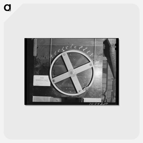 アートポストカード-Seed Mill Control Wheel
 - ラッセル リー Postcard.