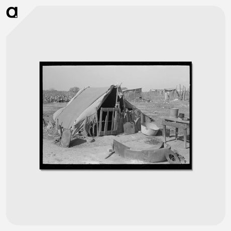 アートポストカード-Tent of Mexican Living
 - ラッセル リー Postcard.