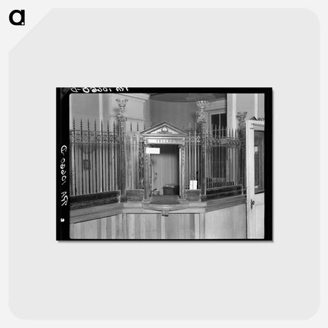アートポストカード-Shawneetown Bank Fixtures
 - ラッセル リー Postcard.
