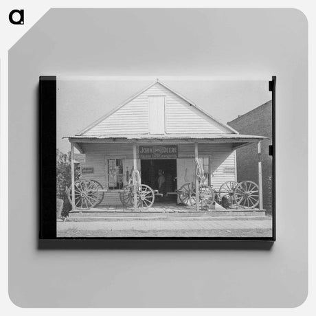 アートパネル-Wagons on a Louisiana Porch
 - ラッセル リー Canvas.