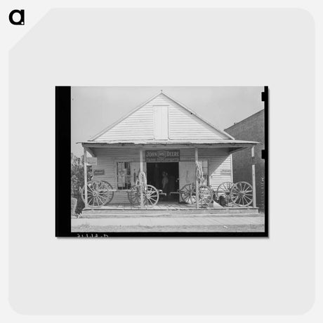 アートポストカード-Wagons on a Louisiana Porch
 - ラッセル リー Postcard.