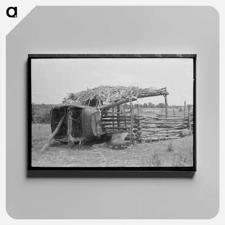 アートパネル-Hogpen of Wagoner County
 - ラッセル リー Canvas.