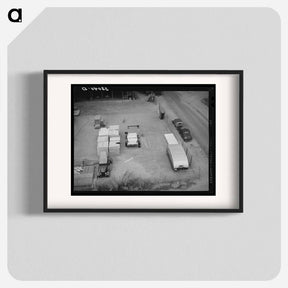 アートポスター-Mobile Camps, Tulare County
 - ラッセル リー Poster.