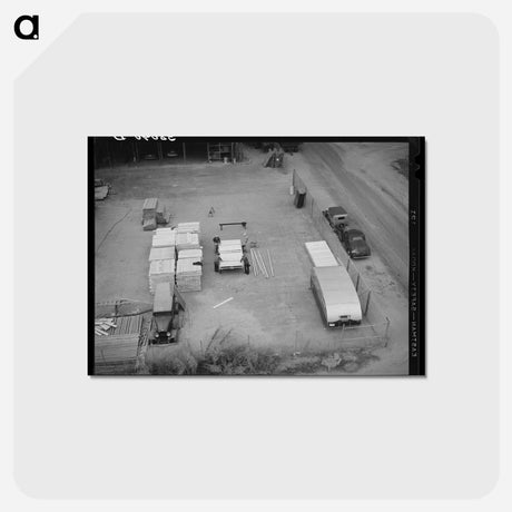 アートポストカード-Mobile Camps, Tulare County
 - ラッセル リー Postcard.