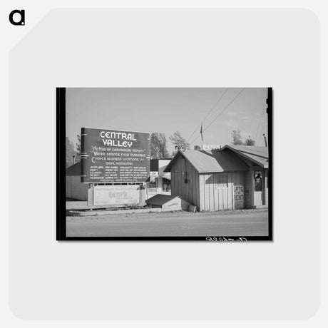アートポストカード-Central Valley Boom Town
 - ラッセル リー Postcard.
