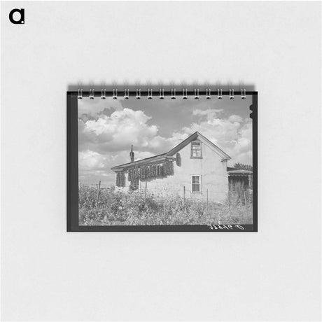 アートメモ帳-Adobe House with Chili Peppers
 - ラッセル リー Memo.