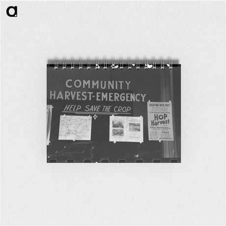 アートメモ帳-Community Harvest Emergency Committee Sign
 - ラッセル リー Memo.