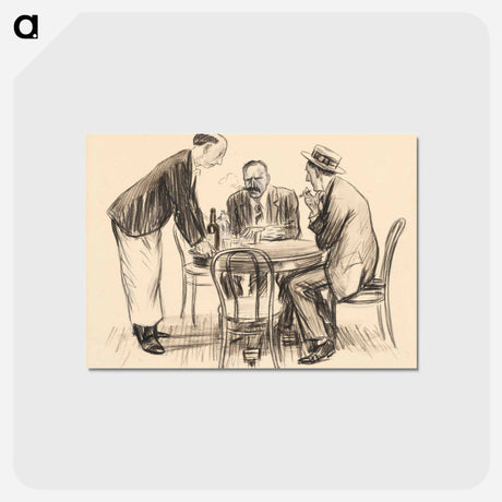 アートポストカード-Never Again, He Remarked Gloomily
 - バーンズ・コレクション Postcard.