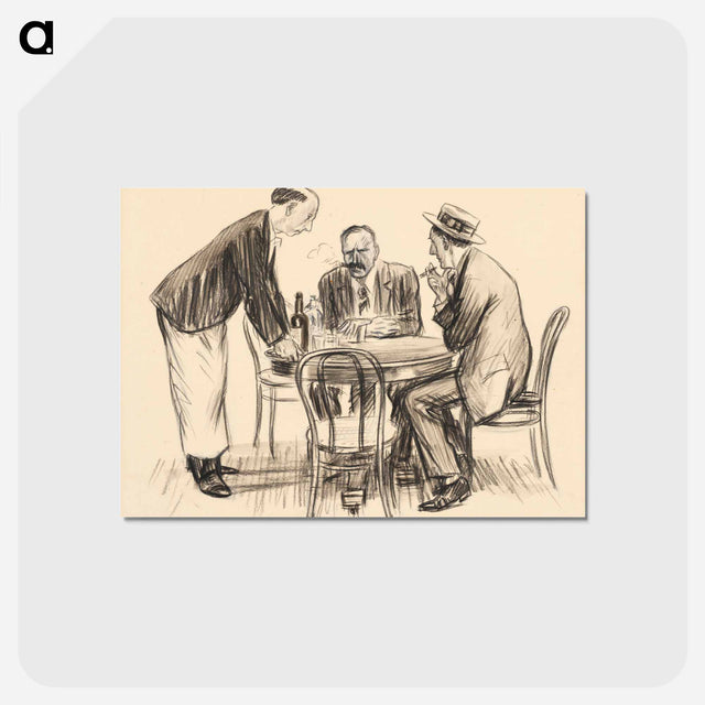 アートポストカード-Never Again, He Remarked Gloomily
 - バーンズ・コレクション Postcard.