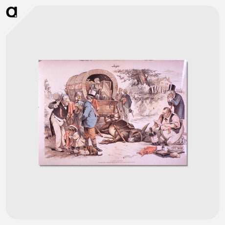 アートポストカード-Dead Donkey: Cleveland Tries a Desperate Remedy, but the Poor Animal Is Beyond Recovery
 - 国立医学図書館 Postcard.