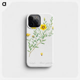 Rosa persica - Pierre Joseph Redouté Phone Case.