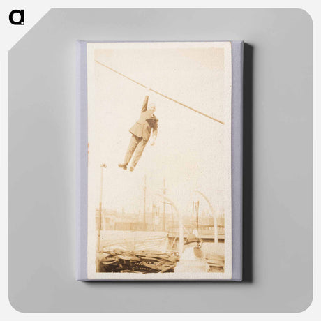 アートパネル-Man Hanging From Rope Line
 - セントルイス美術館 Canvas.