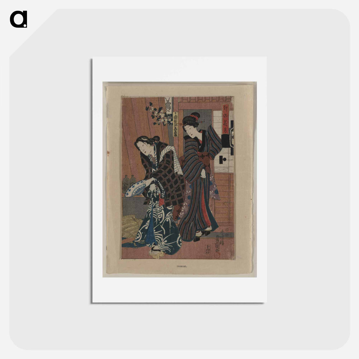アートポストカード-Unohana zuki
 - 歌川 国貞 Postcard.