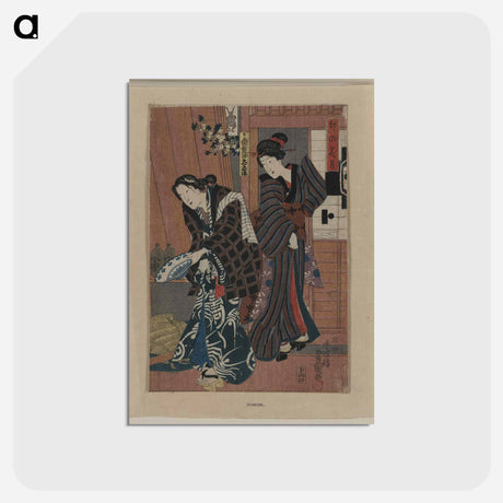 アートポストカード-Unohana zuki
 - 歌川 国貞 Postcard.