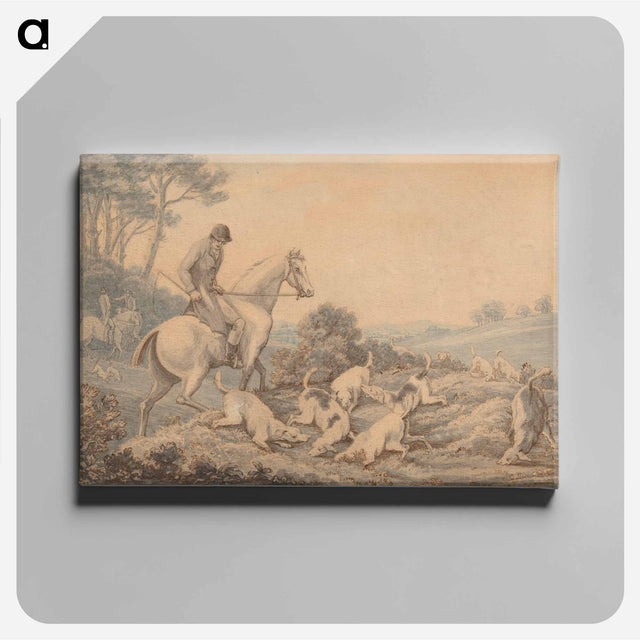 アートパネル-Hounds and Huntsmen Scenting a Hare
 - イェール大学アートギャラリー Canvas.