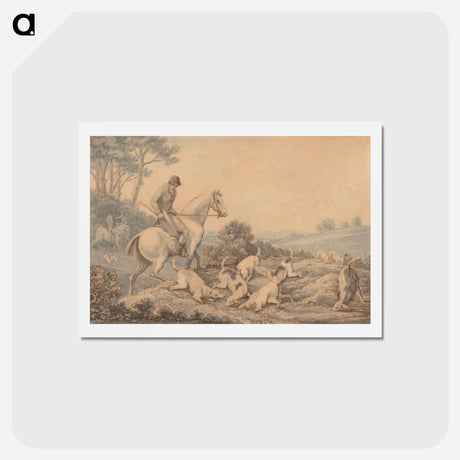 アートポストカード-Hounds and Huntsmen Scenting a Hare
 - イェール大学アートギャラリー Postcard.