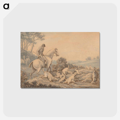 アートポストカード-Hounds and Huntsmen Scenting a Hare
 - イェール大学アートギャラリー Postcard.