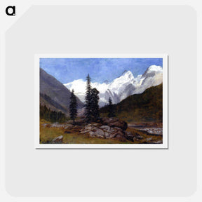 アートポストカード-Rocky Mountain - アルバート ビアスタット Postcard.