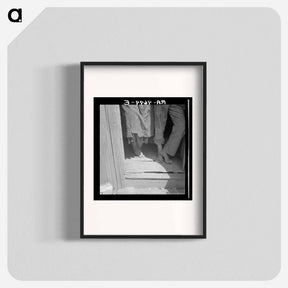 アートポスター-People living in miserable poverty. Elm Grove, Oklahoma County, Oklahoma by Dorothea Lange - ドロテア ラング Poster.