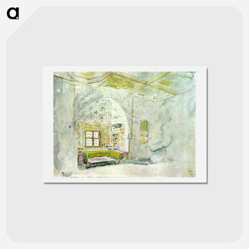 Niche space in the palace of the Sultan of Meknes - ウジェーヌ ドラクロワ Postcard.