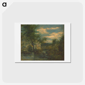 アートポストカード-Riverside - ギュスターヴ クールベ Postcard.