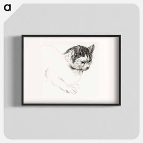 アートポスター-Sketch of a cat - ジャン ベルナール Poster.