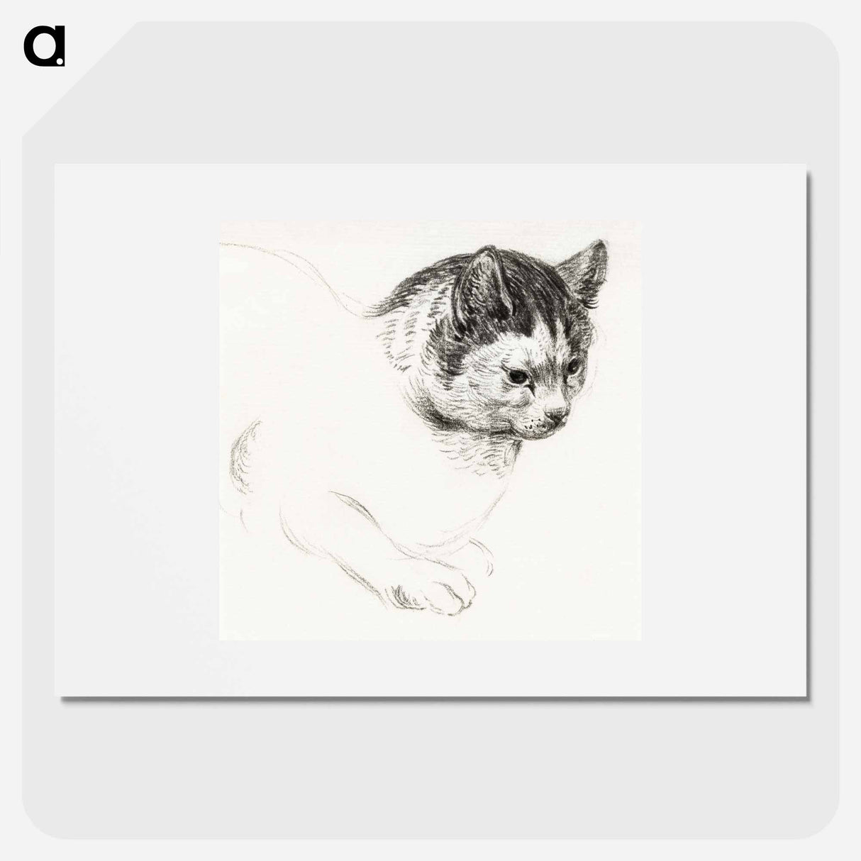 Sketch of a cat - ジャン ベルナール Poster.