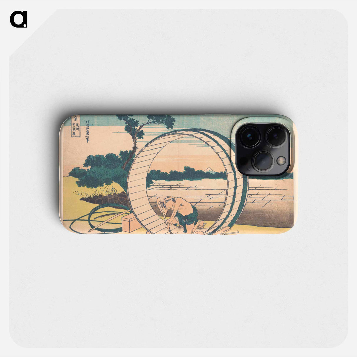 Fujimigahara in Owari Province - Katsushika Hokusai Phone Case.