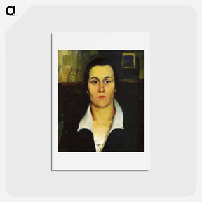 アートポストカード-Portrait of a Woman - カジミール マレーヴィチ Postcard.