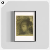 Child's Head With Flowers - オディロン ルドン Poster.