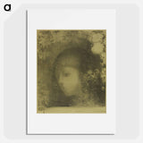 アートポスター-Child's Head With Flowers - オディロン ルドン Poster.